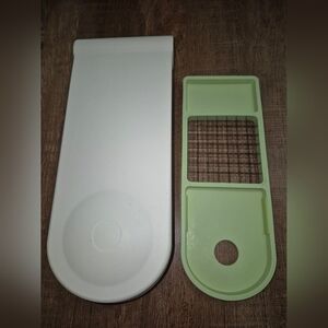 Progressive Food Chopper small + Lg dice blades Onion Veggies side measurements